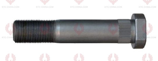 AT5649 Bolt IVECO  OUTSIDE THREAD: M22X1.5  LENGTH UNDER HEAD: 120  THREAD LENGTH: 38  KNURLING DIAMETER: 22.5  HEAD HEIGHT: 10  HEAD DIAMETER: 32  A F DIMENSION: EMPTY  NUT HEIGHT: EMPTY 4211 7457