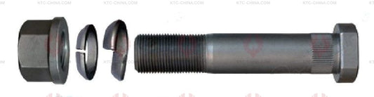 AT5650 Bolt IVECO  OUTSIDE THREAD: M22X1.5  LENGTH UNDER HEAD: 115  THREAD LENGTH: 38  KNURLING DIAMETER: 22.5  HEAD HEIGHT: 10  HEAD DIAMETER: 32  A F DIMENSION: 30  NUT HEIGHT: 22 4211 7456