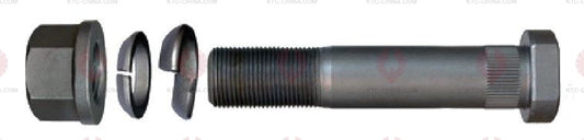 AT5653 Bolt IVECO  OUTSIDE THREAD: M22X1.5  LENGTH UNDER HEAD: 110  THREAD LENGTH: 38  KNURLING DIAMETER: 22.5  HEAD HEIGHT: 10  HEAD DIAMETER: 32  A F DIMENSION: 30  NUT HEIGHT: 22 4211 7455