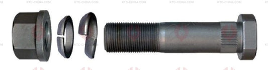 AT5659 Bolt IVECO  OUTSIDE THREAD: M22X1.5  LENGTH UNDER HEAD: 100  THREAD LENGTH: 38  KNURLING DIAMETER: 22.5  HEAD HEIGHT: 10  HEAD DIAMETER: 32  A F DIMENSION: 30  NUT HEIGHT: 22 4211 7453
