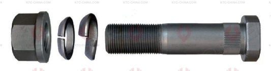 AT5662 Bolt IVECO  OUTSIDE THREAD: M22X1.5  LENGTH UNDER HEAD: 93  THREAD LENGTH: 38  KNURLING DIAMETER: 22.5  HEAD HEIGHT: 10  HEAD DIAMETER: 32  A F DIMENSION: 30  NUT HEIGHT: 22 4211 7452