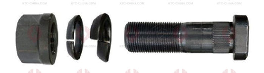 AT5671 Bolt IVECO  OUTSIDE THREAD: M22X1.5  LENGTH UNDER HEAD: 75  THREAD LENGTH: 38  KNURLING DIAMETER: 22.5  HEAD HEIGHT: 10  HEAD DIAMETER: 32  A F DIMENSION: 30  NUT HEIGHT: 22 4211 7447