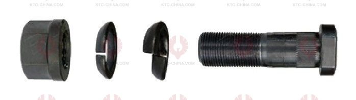 AT5683 Bolt IVECO  OUTSIDE THREAD: M18X1.5  LENGTH UNDER HEAD: 75  THREAD LENGTH: 32  KNURLING DIAMETER: 18.3  HEAD HEIGHT: 8  HEAD DIAMETER: 28  A F DIMENSION: 24  NUT HEIGHT: 19 716 8333