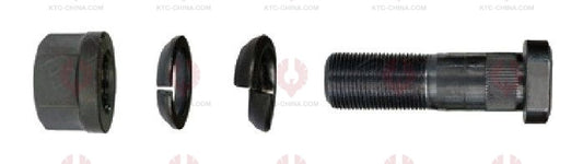 AT5683 Bolt IVECO  OUTSIDE THREAD: M18X1.5  LENGTH UNDER HEAD: 75  THREAD LENGTH: 32  KNURLING DIAMETER: 18.3  HEAD HEIGHT: 8  HEAD DIAMETER: 28  A F DIMENSION: 24  NUT HEIGHT: 19 716 8333