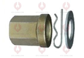 AT5726 Bolt TRILEX  OUTSIDE THREAD: M20X2.0  LENGTH UNDER HEAD: 145  THREAD LENGTH: 72  KNURLING DIAMETER: 20  HEAD HEIGHT: 12.5  HEAD DIAMETER: 45  A F DIMENSION: 27  NUT HEIGHT: 21 659 112 614