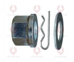 AT5740 Bolt TRILEX  OUTSIDE THREAD: M20X2.0  LENGTH UNDER HEAD: 110  THREAD LENGTH: 60  KNURLING DIAMETER: 20  HEAD HEIGHT: 12.5  HEAD DIAMETER: 45  A F DIMENSION: 27  NUT HEIGHT: 30 659 112 501