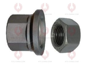 AT5765 Bolt BPW  OUTSIDE THREAD: M22X1.5  OUTSIDE THREAD: M22X1.5  LENGTH: 115  KNURLING DIAMETER: 25  A F DIAMETER: 33  NUT HEIGHT: 32  A F DIAMETER: 32  NUT HEIGHT: 17