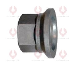 AT5796 Bolt MERCEDES BENZ  OUTSIDE THREAD: M18X1.5  LENGTH UNDER HEAD: 65  THREAD LENGTH: 30  KNURLING DIAMETER: 18  HEAD HEIGHT: 9  HEAD DIAMETER: 27  A F DIMENSION: 27  NUT HEIGHT: 25 318 402 00 71